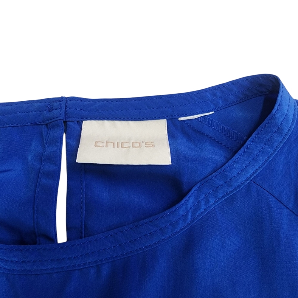 Chico's Royal Blue Blouse - Picture 2 of 4